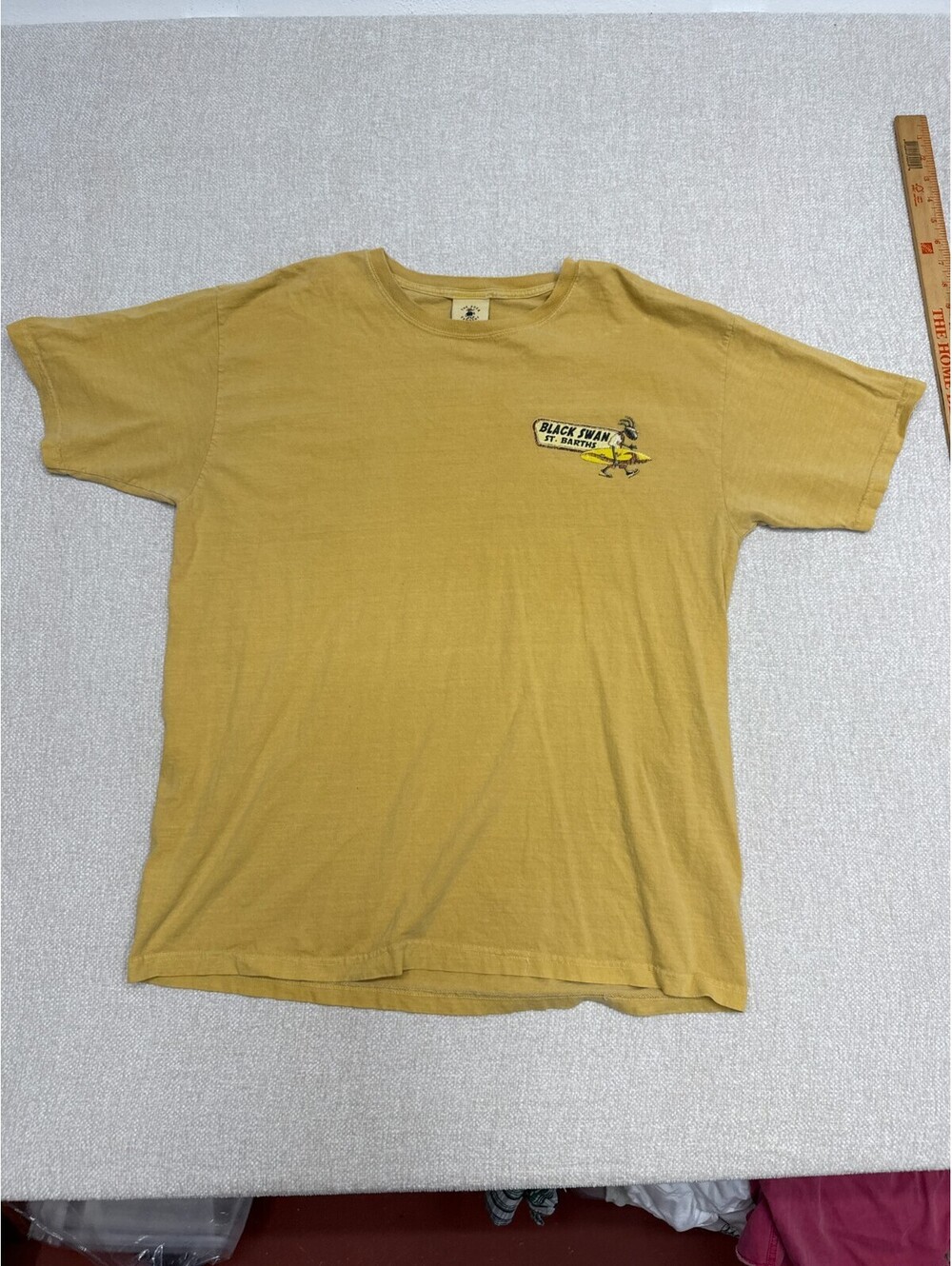 Vintage 2002 The Duck Company Black Swan St Barths Surf Utopia T-Shirt Mens L